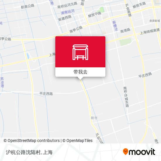 沪杭公路沈陆村地图