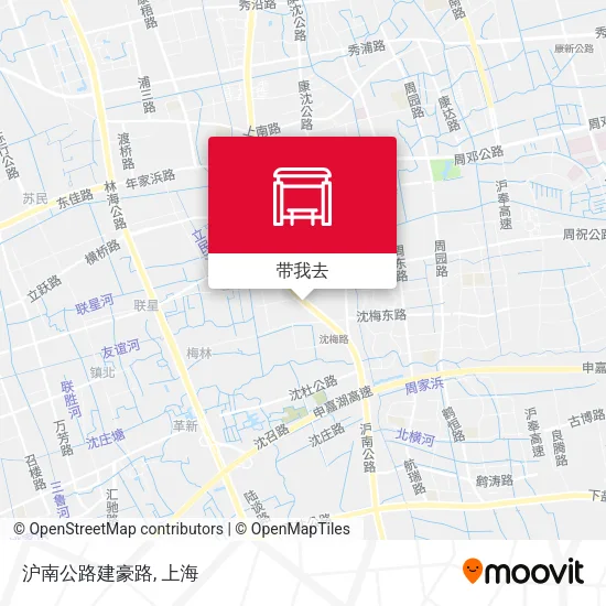 沪南公路建豪路地图