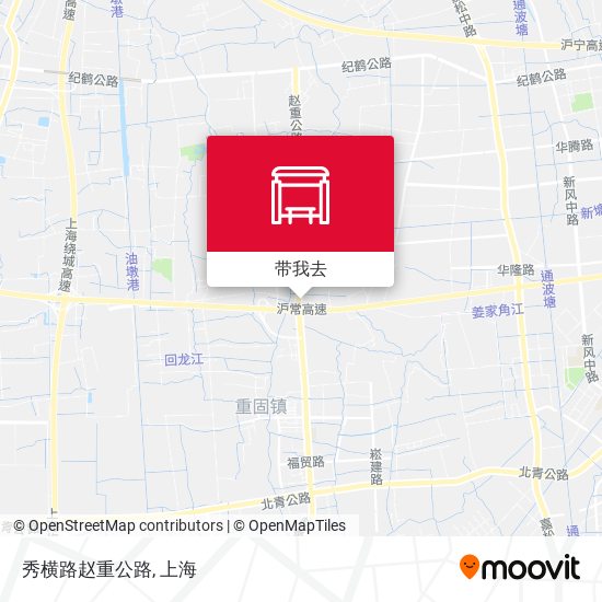 秀横路赵重公路地图