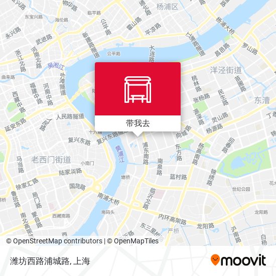 潍坊西路浦城路地图
