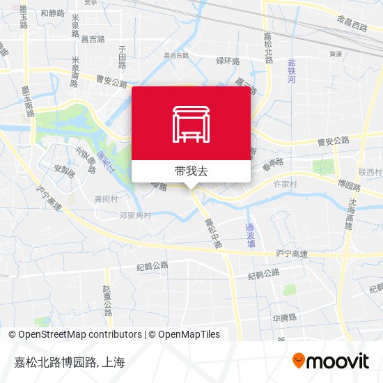 嘉松北路博园路地图