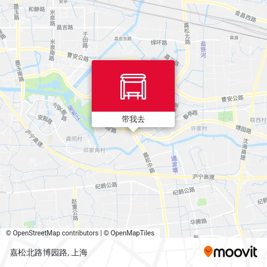 嘉松北路博园路地图