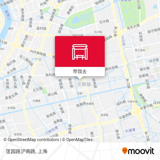 莲园路沪南路地图
