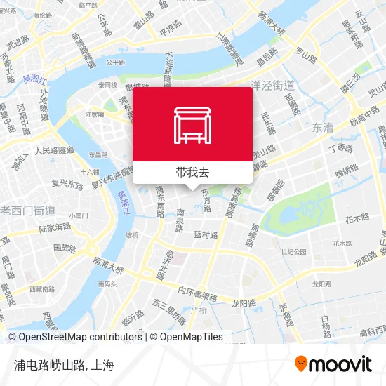 浦电路崂山路地图