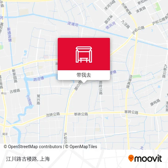 江川路古楼路地图