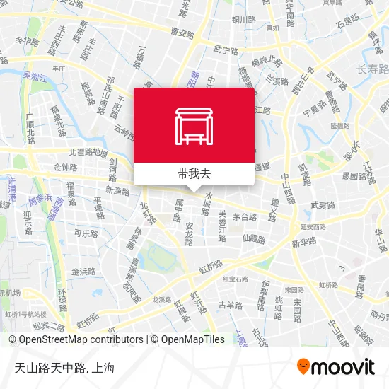 天山路天中路地图