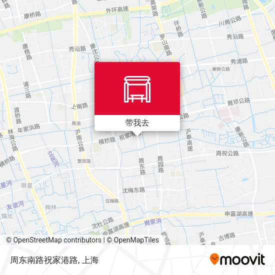 周东南路祝家港路地图