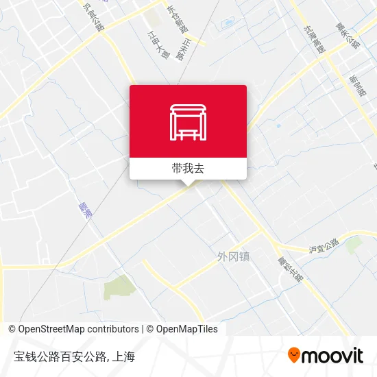 宝钱公路百安公路地图