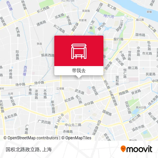 国权北路政立路地图