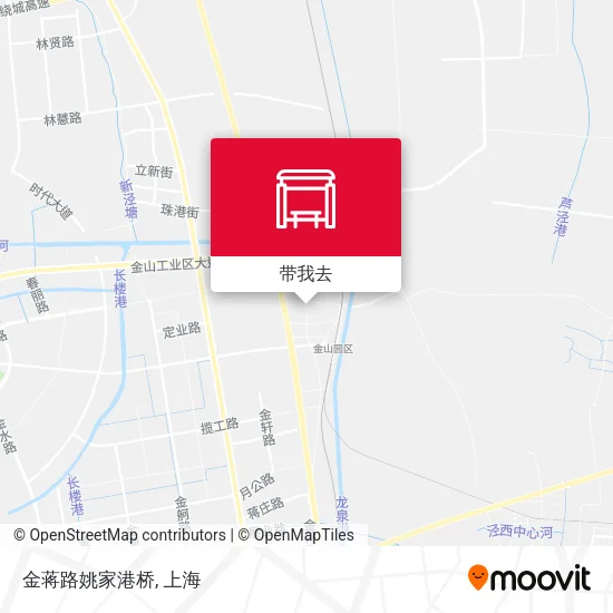 金蒋路姚家港桥地图