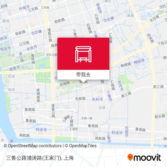 三鲁公路浦涛路(王家门)地图