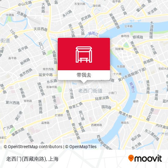 老西门(西藏南路)地图