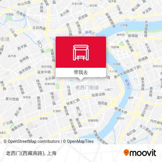 老西门(西藏南路)地图