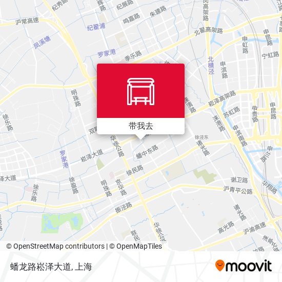 蟠龙路崧泽大道地图