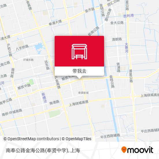 南奉公路金海公路(奉贤中学)地图