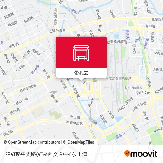建虹路申贵路(虹桥西交通中心)地图