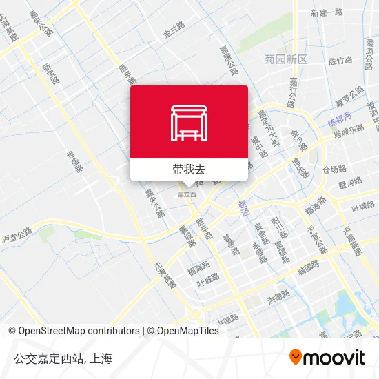 公交嘉定西站地图