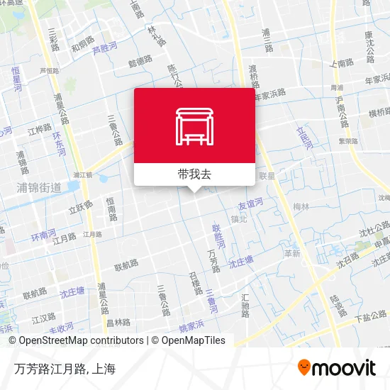 万芳路江月路地图