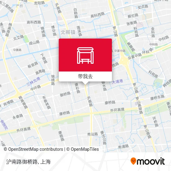 沪南路御桥路地图