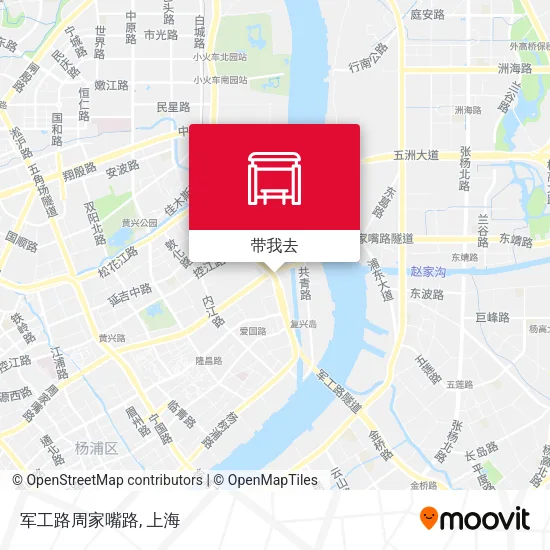 军工路周家嘴路地图