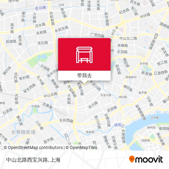 中山北路西宝兴路地图