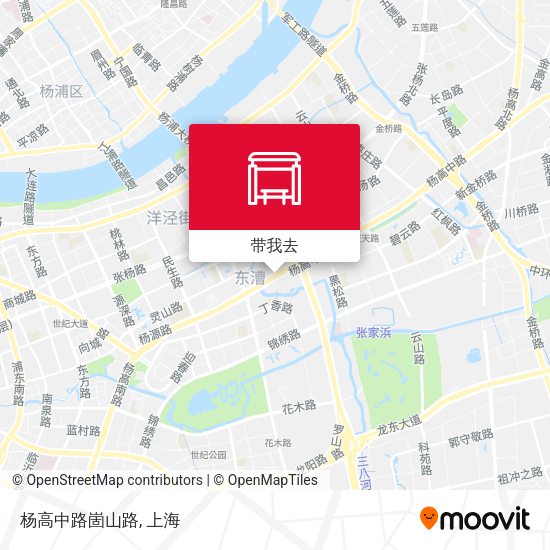 杨高中路崮山路地图