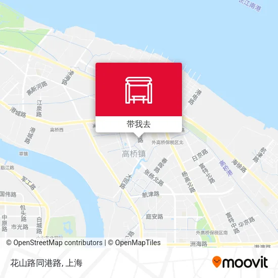 花山路同港路地图