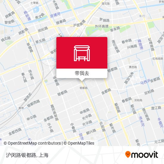 沪闵路银都路地图