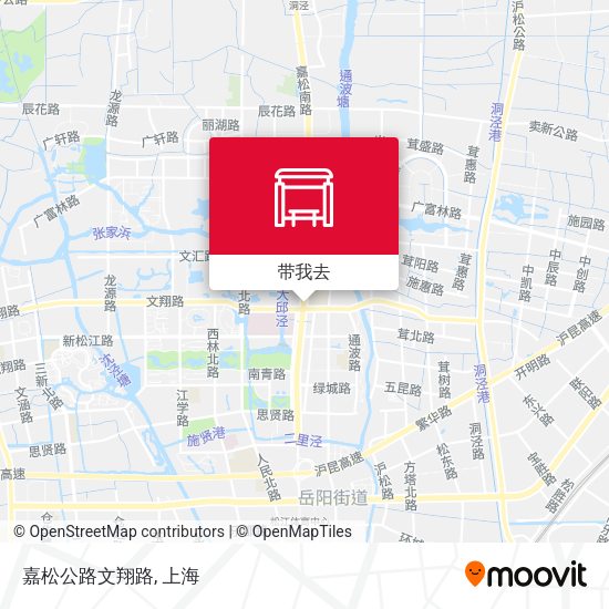 嘉松公路文翔路地图