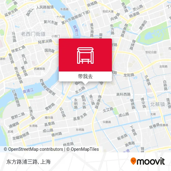 东方路浦三路地图