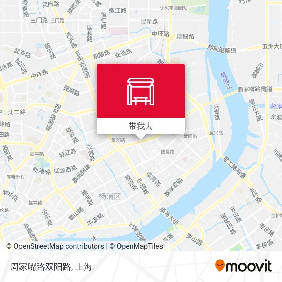 周家嘴路双阳路地图