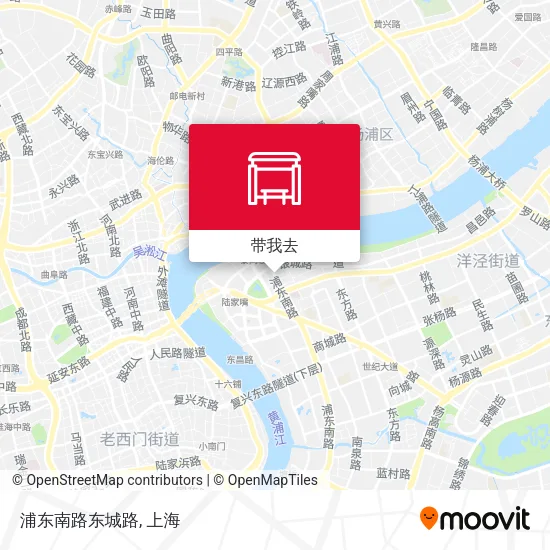 浦东南路东城路地图