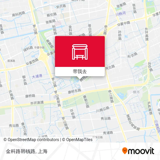 金科路韩钱路地图