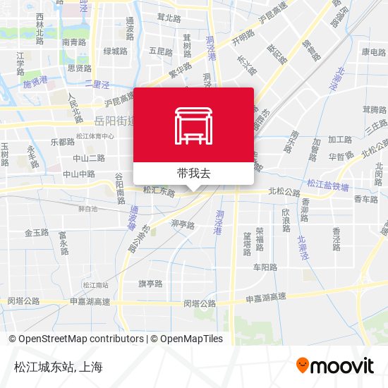 松江城东站地图