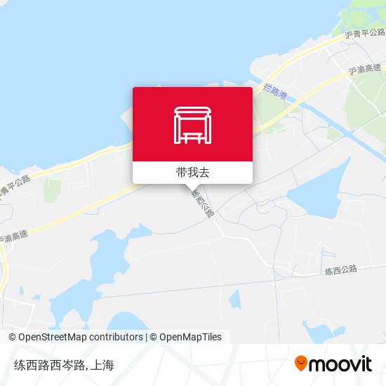练西路西岑路地图