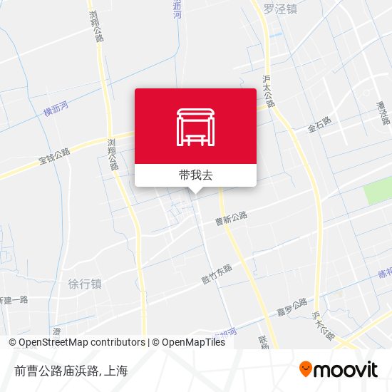 前曹公路庙浜路地图
