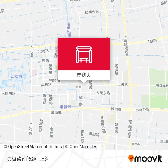 拱极路南祝路地图