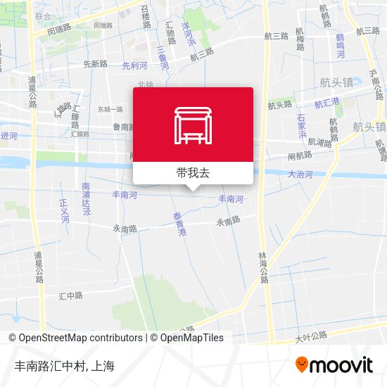 丰南路汇中村地图