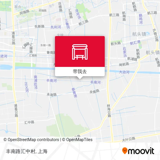 丰南路汇中村地图