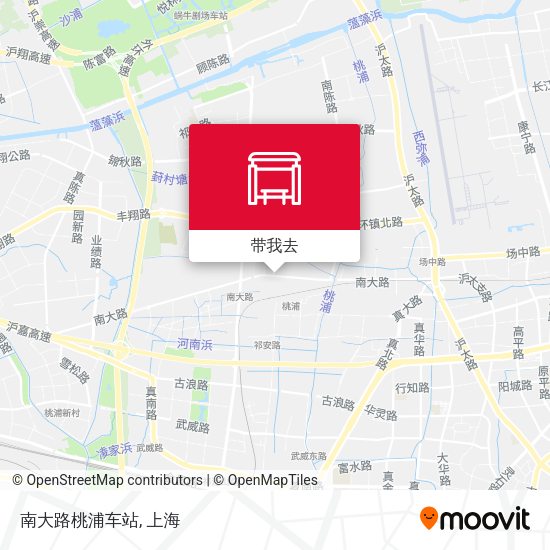 南大路桃浦车站地图