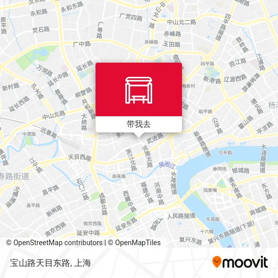 宝山路天目东路地图