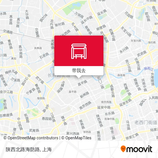 陕西北路海防路地图