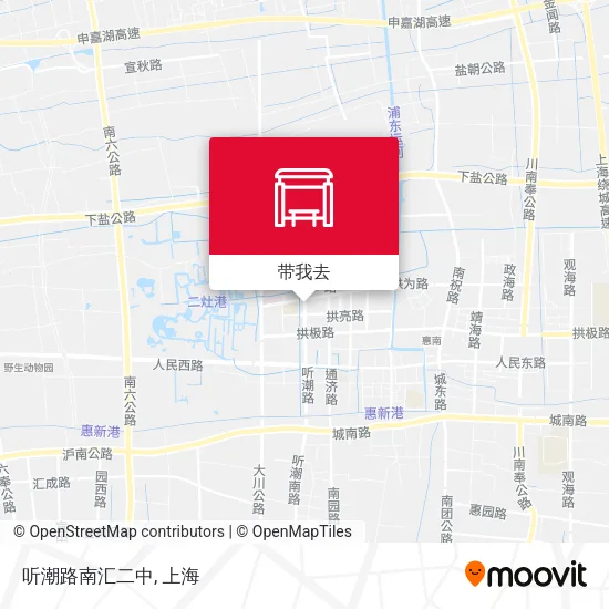 听潮路南汇二中地图