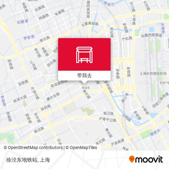 徐泾东地铁站地图