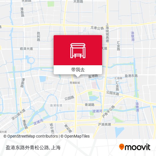 盈港东路外青松公路地图