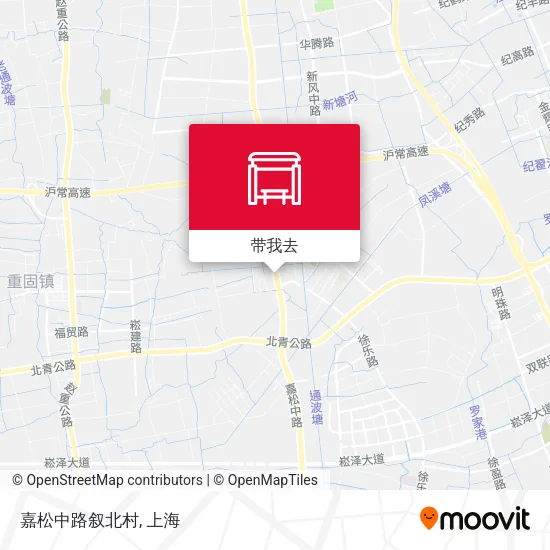 嘉松中路叙北村地图