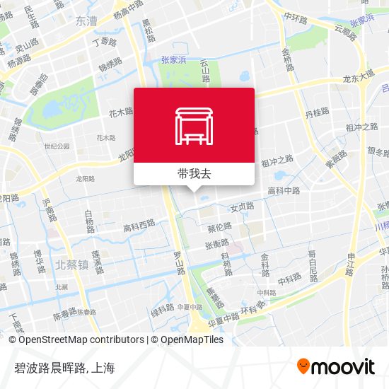 碧波路晨晖路地图