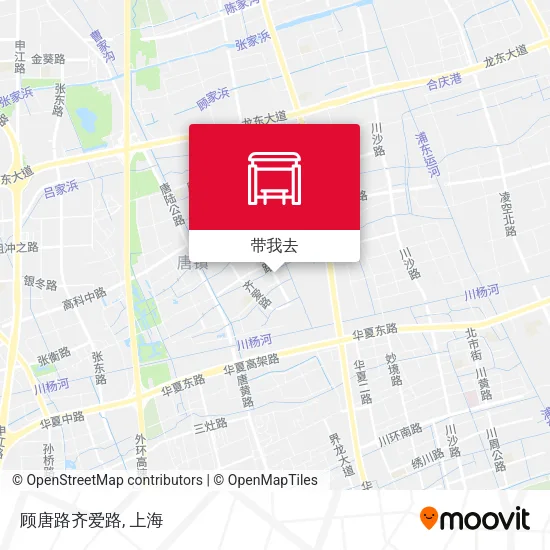 顾唐路齐爱路地图
