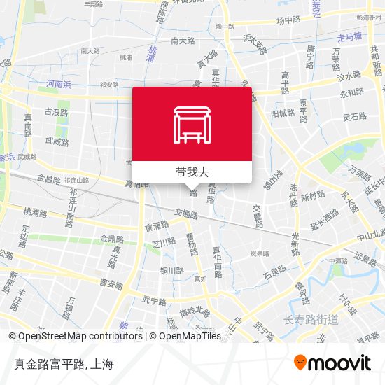 真金路富平路地图