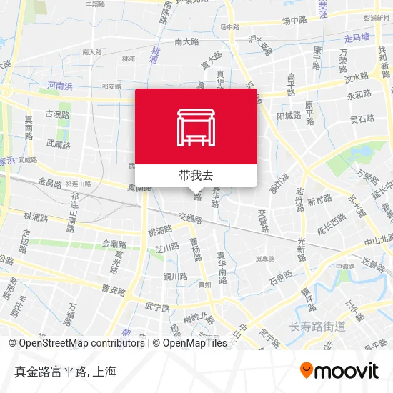 真金路富平路地图